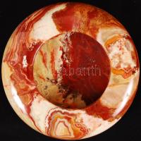 Achát hamutál szép állapotban, d: 13 cm / agate ashtray, d: 13 cm