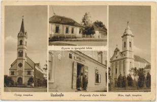 Vadosfa, Evangélikus templom, Esperes és igazgatói lakás, Római katolikus templom, Potyondy Lajos üzlete (Rb)