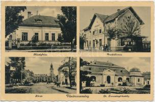 Vásárosnamény, Községháza, vasútállomás, Főtér, Dr. Tomcsányi kastély (Rb)