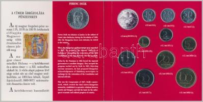 1994. 10f-200Ft 11klf darabos forgalmi sor dísztokban, benne 200Ft Ag "Deák" T:BU