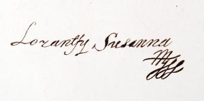 Jelzés nélkül: Lorántffy Zsuzsanna (1600-1660) Litográfia, papír, apró szakadással, 51×41 cm