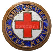 NSZK ~1960. "Vöröskereszt" zománcozott kitűző (30mm) T:3 sérült GFR ~1960. "Red Cross" enamelled badge (30mm) C:F damaged