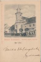 Kolozsvár, Minoriták (szépek) temploma, Czetz Péter Első Temetkezési Intézete, Dunky fivérek / church, funeral service