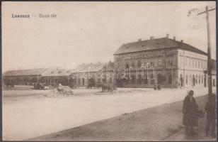 Losonc, Búza tér, Budapest szálloda és étterem / square, hotel and restaurant