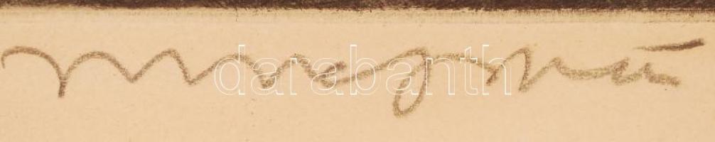 Olvashatatlan jelzéssel: Halászbástya. Litográfia, papír, üvegezett keretben, 31×42 cm