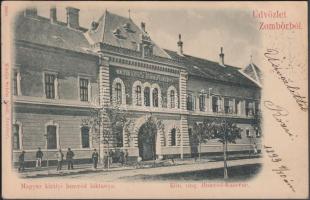 1899 Zombor, Sombor; Magyar királyi honvéd laktanya, kiadja Schön Adolf / barrack