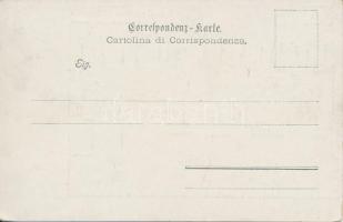 1899 Trieste, port and monument of Emperor Ferdinand Maximilian