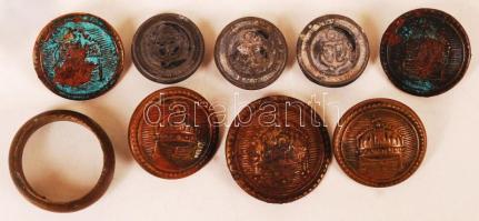 Régi katonai gombok (8 db) / military buttons