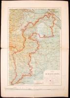 1920 Burenland térkép / Map of Burgenland Austria 42x32 cm