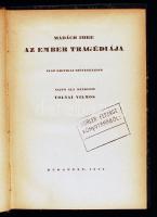 Madách Imre: Az ember tragédiája. Első kritikai szövegkiadás. Sajtó alá rendezte: Tolnai Vilmos. Bp. 1923. MTA. Félvászon kötésben
