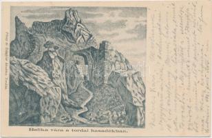 Tordai hasadék, Balika vára, Füssy és Sztupjár kiadása / castle