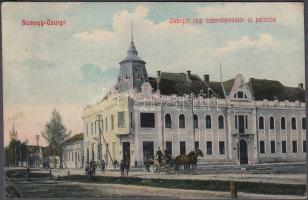 Csurgó, Somogycsurgó; Csurgói régi takarékpénztár új palotája, Vágó Gyula kiadása (ázott / wet damage)