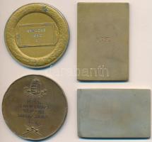 1928. "Görgey Kupa" aranyozott Br díjérem (40x60mm) + 1937. "MBSZ Háromfalas Bajnoksá...