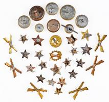 34db klf vegyes szocialista jelvény, rangjelzés és gomb T:vegyes