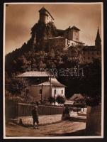 cca 1930 Árva vára. Schmidt Nándor pecséttel jelzett fotója / Castle of Arva 18x24 cm