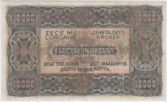 1923. 10.000K T.W nyomdahely jelöléssel "80 FILLÉR / NYOLCVAN FILLÉR" felülbélyegzéssel T:...