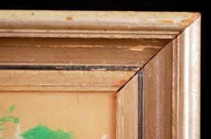 Kömpöczi Balogh Endre (1911-1977): Balerina. Vegyes technika, papír, jelzett, üvegezett keretben, 44...