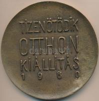 1980. "Tizenötödik Otthon Kiállítás" Br plakett (108mm) T:2