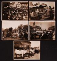 1925 Nagyszeben 5 db mozgalmas fotó / Hermastadt photos  6x9 cm