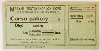 cca 1913 Magyar Testgyakorlók Köre belépő a sportpályára