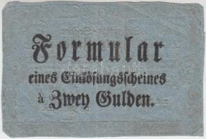 1811. 2G Formulare "Einlösungs=Schein" kék T:II-,III
Austrian Empire 1811. 2 Gulden Formul...