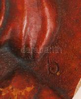 Bartos Endre (1930-): Bartók Béla. bronz plakett, jelzett, d:11 cm