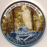 DN "A Magyarok Krónikája - 1907. 5K" ezüstözött multicolor emlékérem (42mm) T:PP Tanúsítvá...