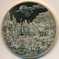 DN "Magyar Aranyóriások - Ferenc József koronázási emlékérem" aranyozott fém emlékérem (46...