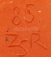 Zicherman Sándor (1935-): Puskin. Terrakotta, d:10,5 cm