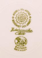 Bavaria Germany nemzetszocialista emblémával ellátott porcelán tányér, d: 23 cm