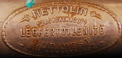 Nettolin régi légfertőtlenítő készülék, fém, h:36 cm