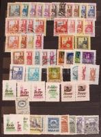 1920-1946 100 db illetékbélyeg, berakólapon