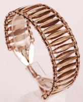 Ezüst (Ag.) karkötő, jelzés nélkül, h:18,5 cm, nettó:49 g