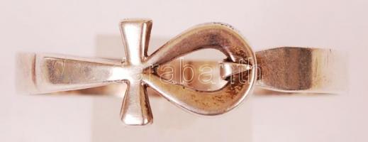 Ezüst (Ag.) karkötő, jelzett, d:5 cm, nettó:12 g