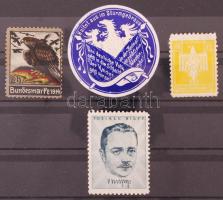 4 db osztrák és német levélzáró