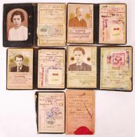 4 db MÁV igazolvány + hátlap + 1 önköltségi igazolvány