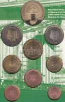 2003. 1c, 2c, 5c, 10c, 20c, 50c, 1€, 2€ próbaveretek + "Népszavazás Magyaro...