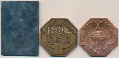 1970. "Szekszárdi Szüreti Napok" zománcozott emlékplakett (80x55mm) + 1976. "Szekszár...