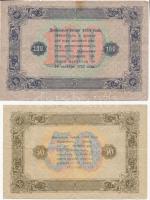 Oroszország 1923. 50R + 100R T:III,III-
Russia 1923. 50 Rubles + 100 Rubles C:F,VG
Krause 160, 161