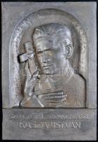 Turáni Kovács Imre (1910-1975) "Kaszap István" Al plakett (238x165mm) T:2-