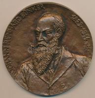 Sz. Egyed Emma (1935-) DN "Johann Reinhard Bünker 1863-1914) Br emlékplakett (105mm) T:1-