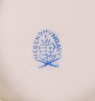 Herendi Viktória mintás porcelán tálka, kézzel festett, jelzett, apró hajszálrepedéssel, 11×10,5 cm