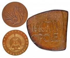 Szlovákia 1970. "A Pozsonyi Városházán eltöltött 25 év munkájáért" Br emlékplakett dísztok...