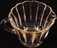 Kis üveg kiöntő, hibátlan, m: 7 cm, d: 9 cm