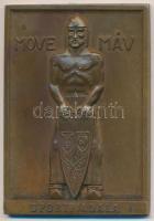 Turáni Kovács Imre (1910-1975) / K. Hawel Pál 1942. "MOVE (Magyar Véderő Egylet) MÁV (Magyar Államvasutak) Sportviadal" Br díjplakett (70x49mm) T:2