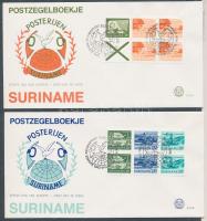 Definitive 2 stampbooklet sheet on 2 FDC, Forgalmi 2 bélyegfüzetlap 2 FDC