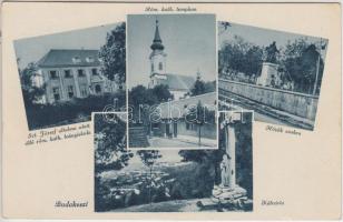 Budakeszi, Szent József Római katolikus leányiskola, Római katolikus templom, Hősök szobra, Kálvária