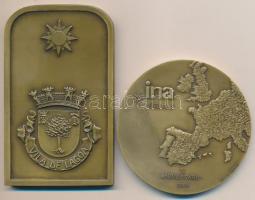 Portugália 1989. "10 éves az INA (Nemzeti Adminisztrációs Intézet)" Br emklékérem (80mm) +...