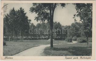 Mohács, Szepesi park, Pollák Róbert kiadása (fa)