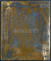 Liszkai Kovács Zoltán (1898-1967) DN "Önarckép" Br plakett (183x150mm) T:2